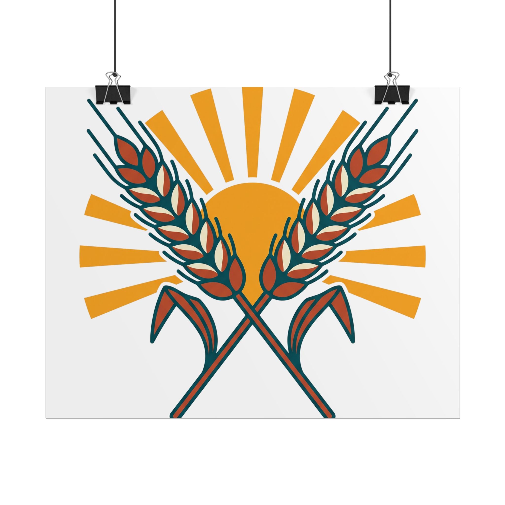 Sun and Wheat Poster